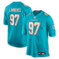 Men's Miami Dolphins Rashard Lawrence Aqua Team Game Jersey