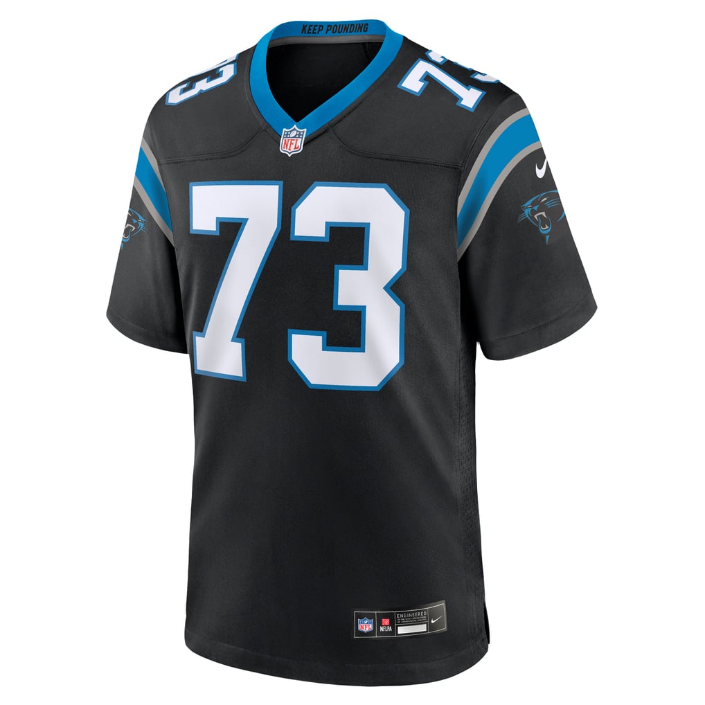 Men's Carolina Panthers Rashard Lawrence Black Game Jersey