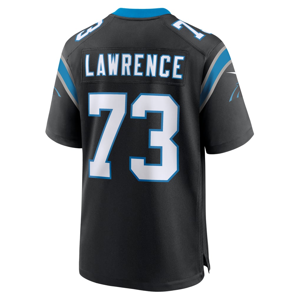 Men's Carolina Panthers Rashard Lawrence Black Game Jersey