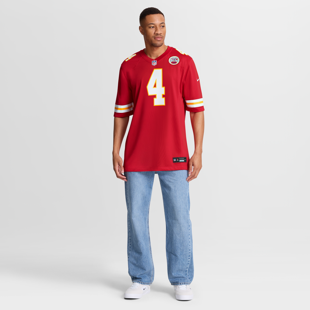 Men's Kansas City Chiefs Rashee Rice Red Game Jersey