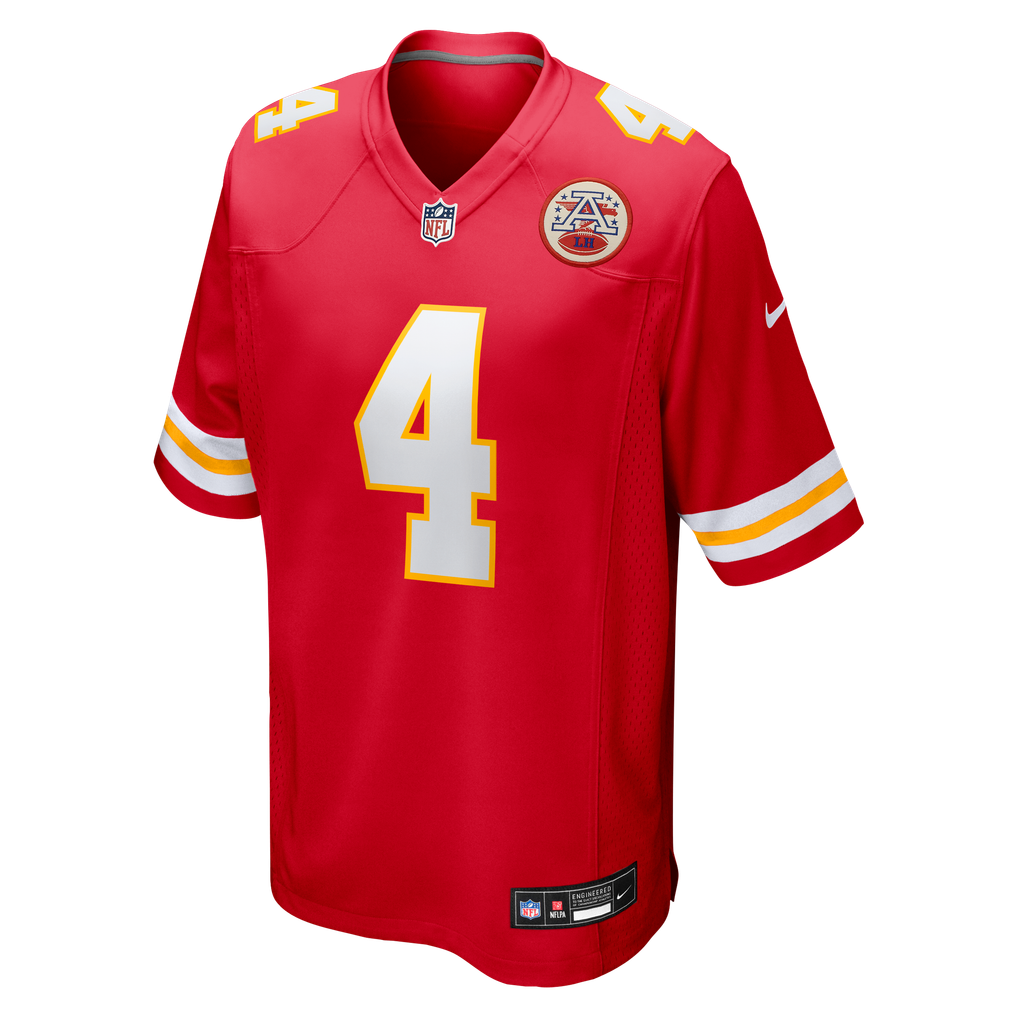 Men's Kansas City Chiefs Rashee Rice Red Game Jersey