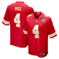 Men's Kansas City Chiefs Rashee Rice Red Game Jersey