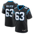 Men's Carolina Panthers Rasheed Walker Black Team Game Jersey