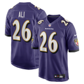 Men's Baltimore Ravens Rasheen Ali Purple Team Game Jersey