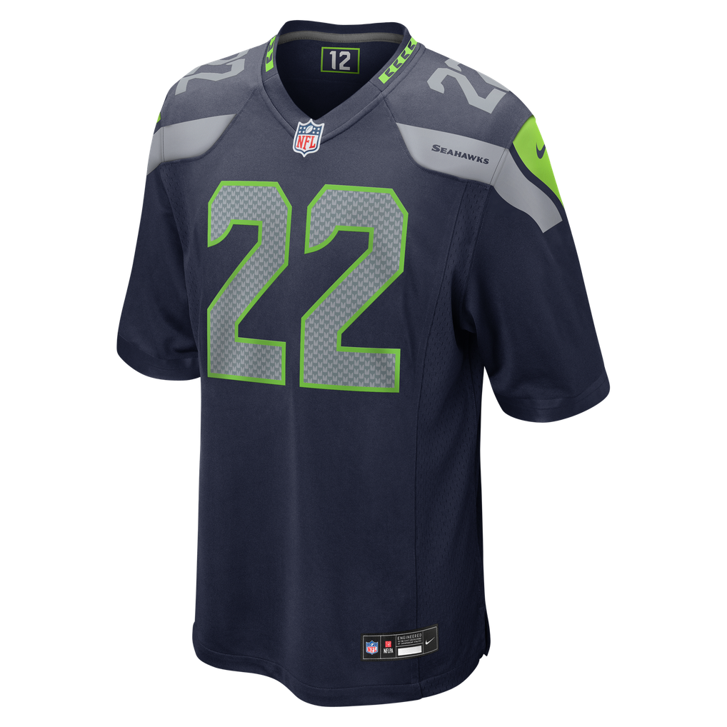 Men's Seattle Seahawks Rashid Shaheed College Navy Team Game Jersey