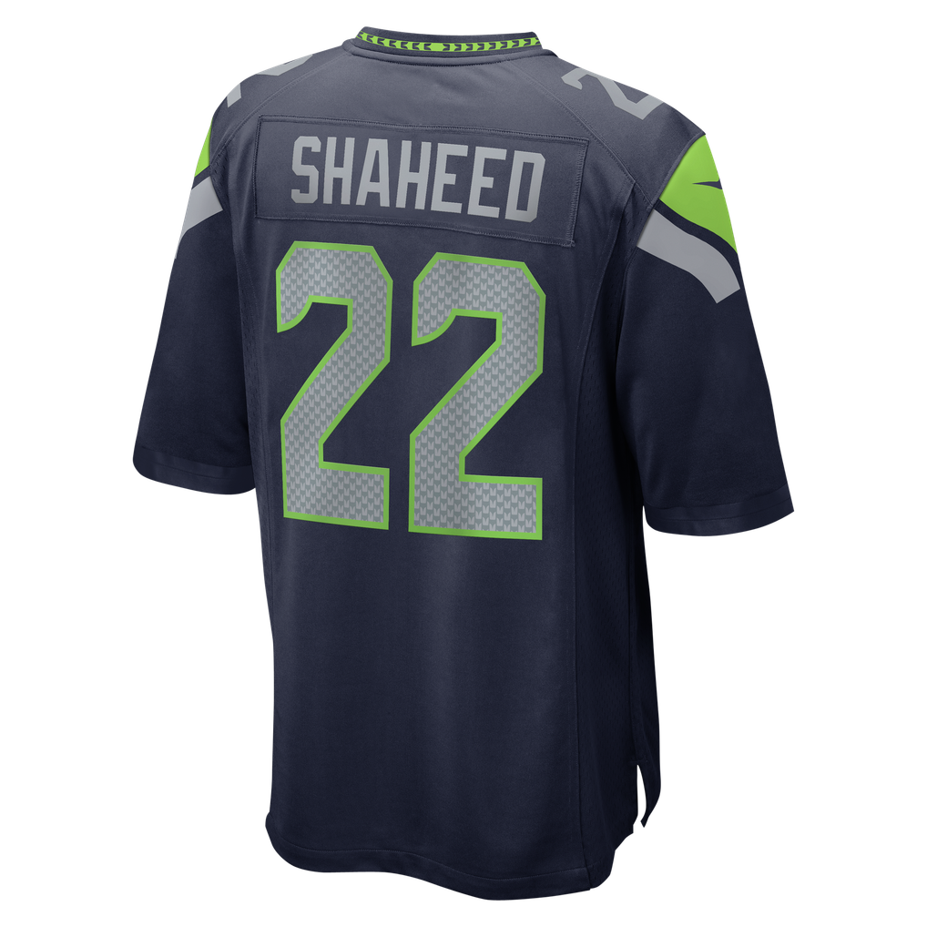 Men's Seattle Seahawks Rashid Shaheed College Navy Team Game Jersey
