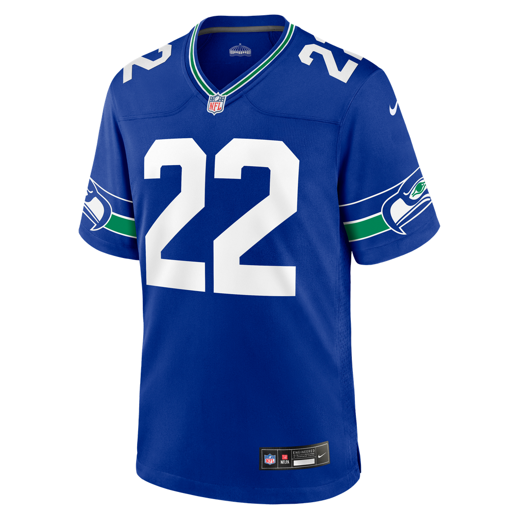 Men's Seattle Seahawks Rashid Shaheed Royal Alternate Game Jersey