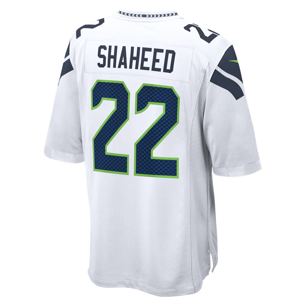 Men's Seattle Seahawks Rashid Shaheed White Game Jersey