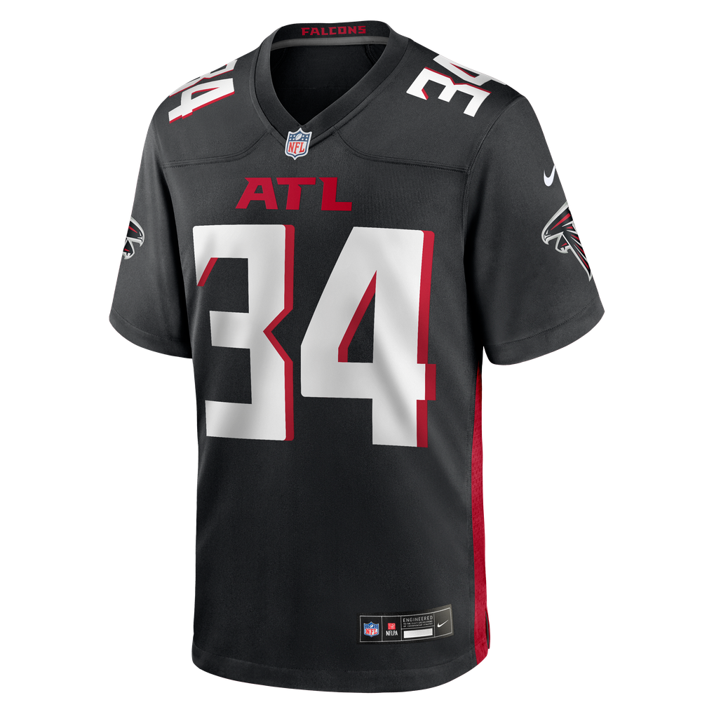 Men's Atlanta Falcons Ray Buchanan Black Game Retired Player Jersey