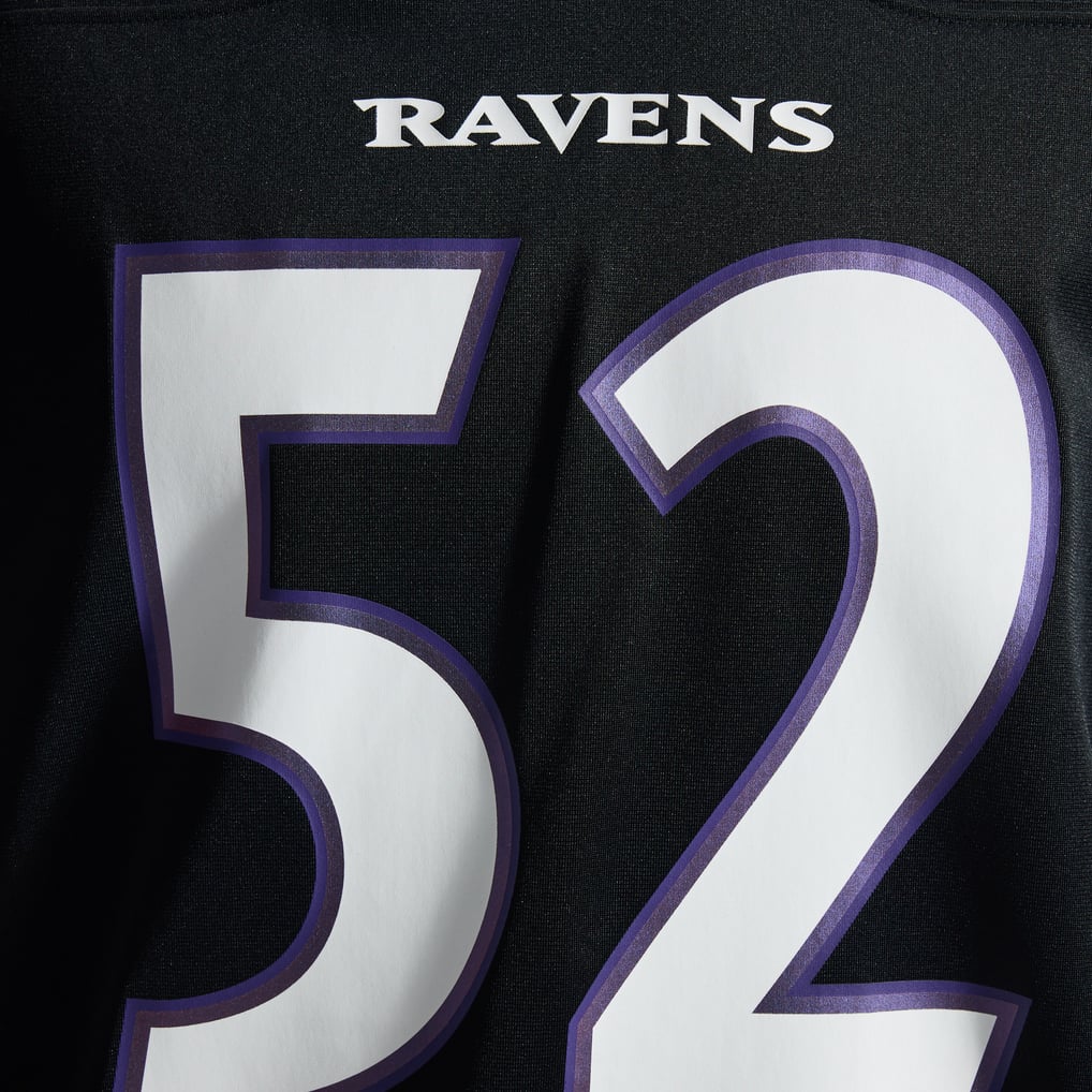 Men's Baltimore Ravens Ray Lewis Black Alternate Retired Player Game Jersey