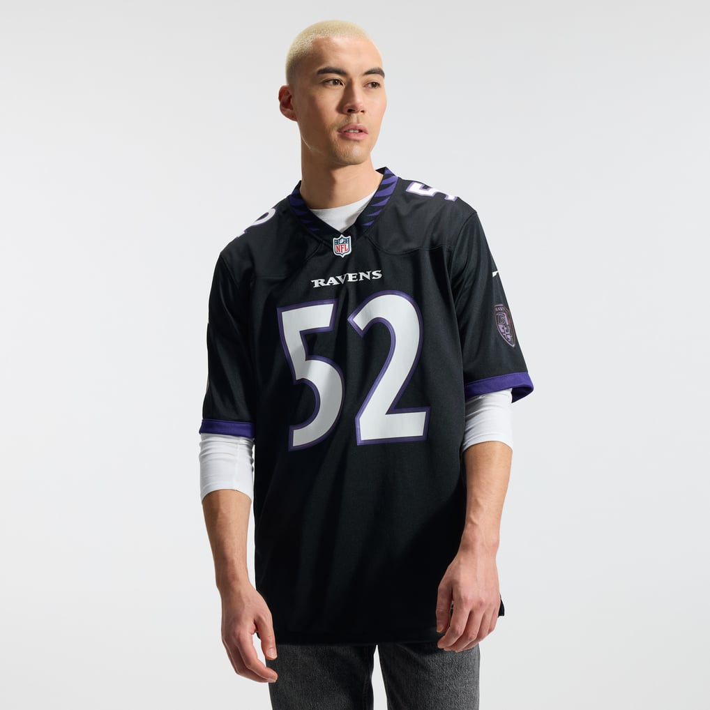 Men's Baltimore Ravens Ray Lewis Black Alternate Retired Player Game Jersey