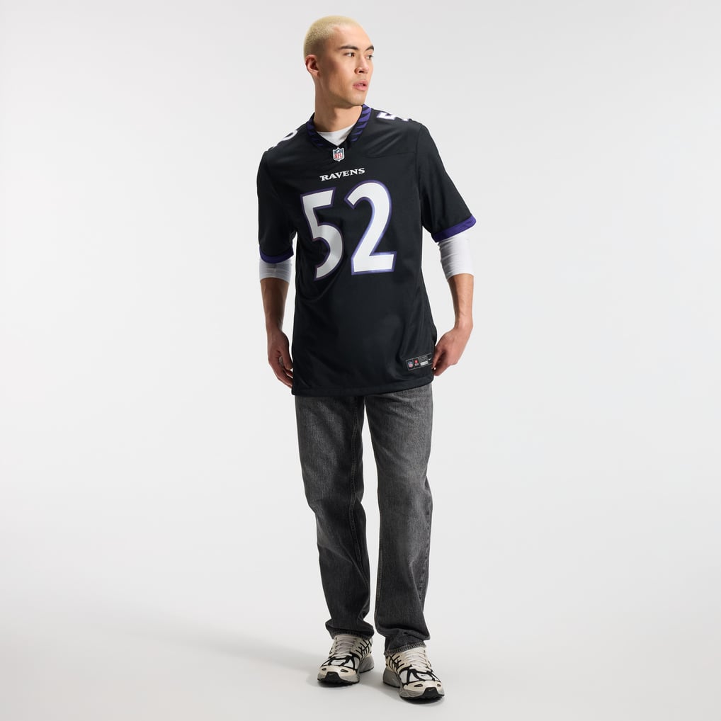 Men's Baltimore Ravens Ray Lewis Black Alternate Retired Player Game Jersey