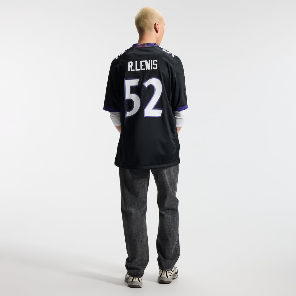 Men's Baltimore Ravens Ray Lewis Black Alternate Retired Player Game Jersey