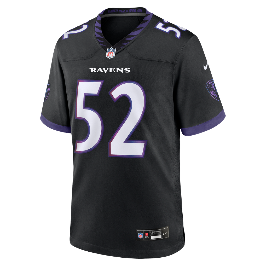 Men's Baltimore Ravens Ray Lewis Black Alternate Retired Player Game Jersey