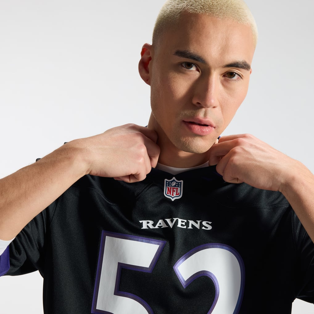 Men's Baltimore Ravens Ray Lewis Black Alternate Retired Player Game Jersey