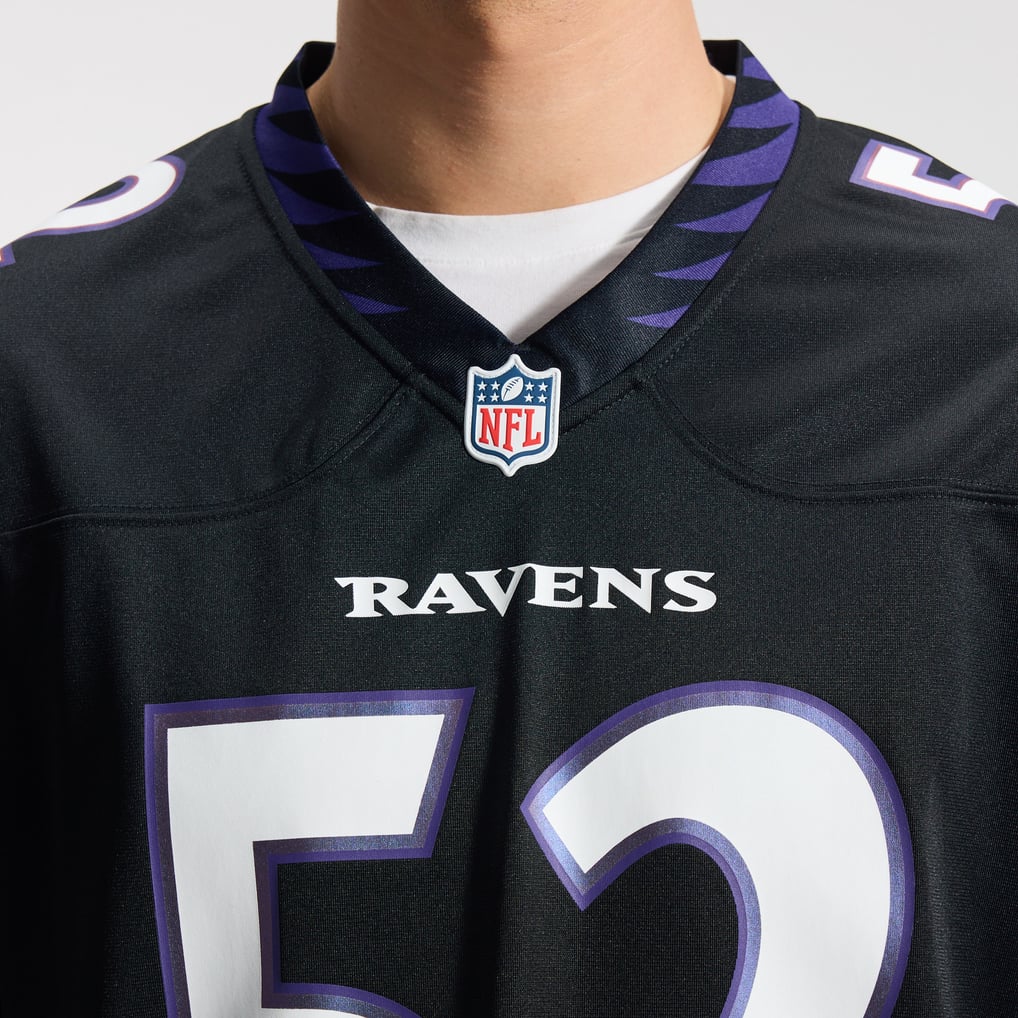 Men's Baltimore Ravens Ray Lewis Black Alternate Retired Player Game Jersey