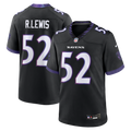 Men's Baltimore Ravens Ray Lewis Black Alternate Retired Player Game Jersey