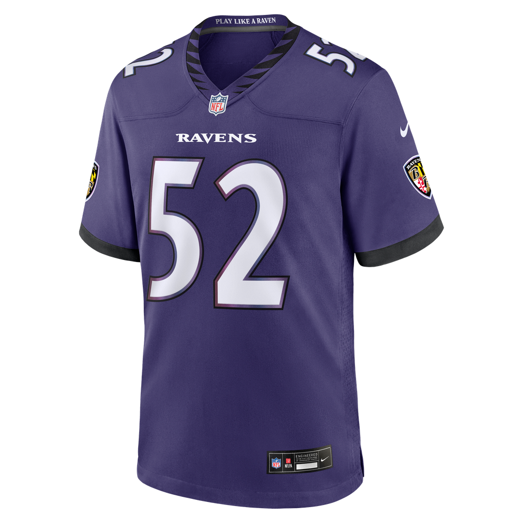 Men's Baltimore Ravens Ray Lewis Purple Team Retired Player Game Jersey