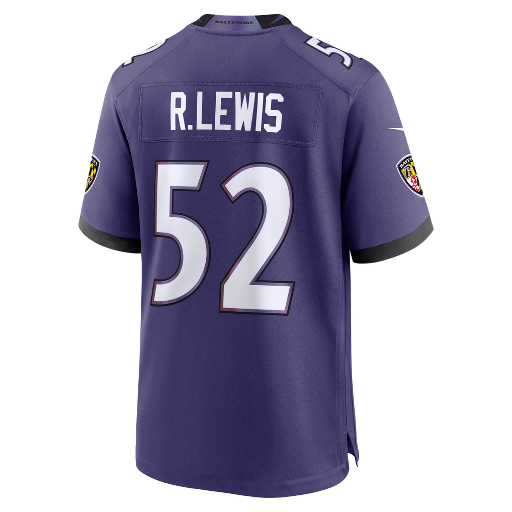 Men's Baltimore Ravens Ray Lewis Purple Team Retired Player Game Jersey