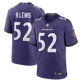 Men's Baltimore Ravens Ray Lewis Purple Team Retired Player Game Jersey