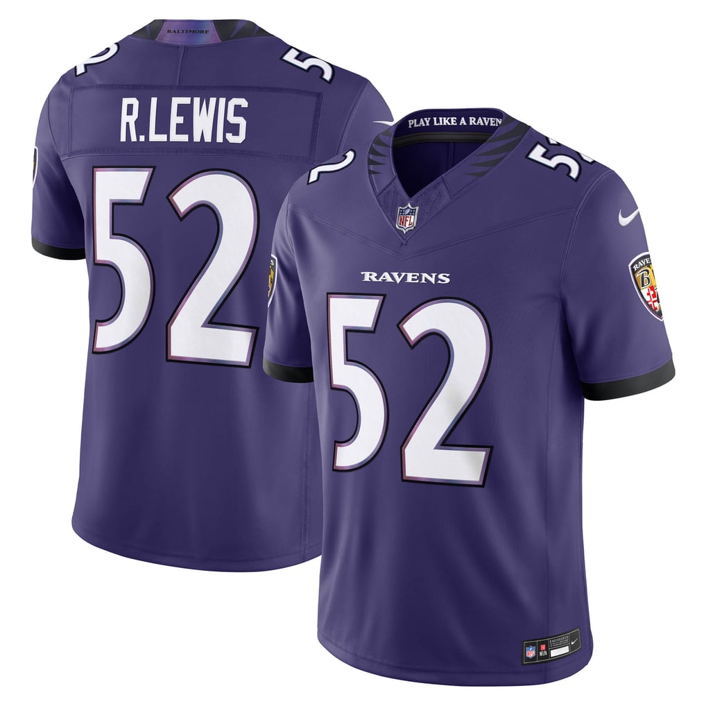 Men's Baltimore Ravens Ray Lewis Purple Vapor F.U.S.E. Stitched Retired Limited Jersey