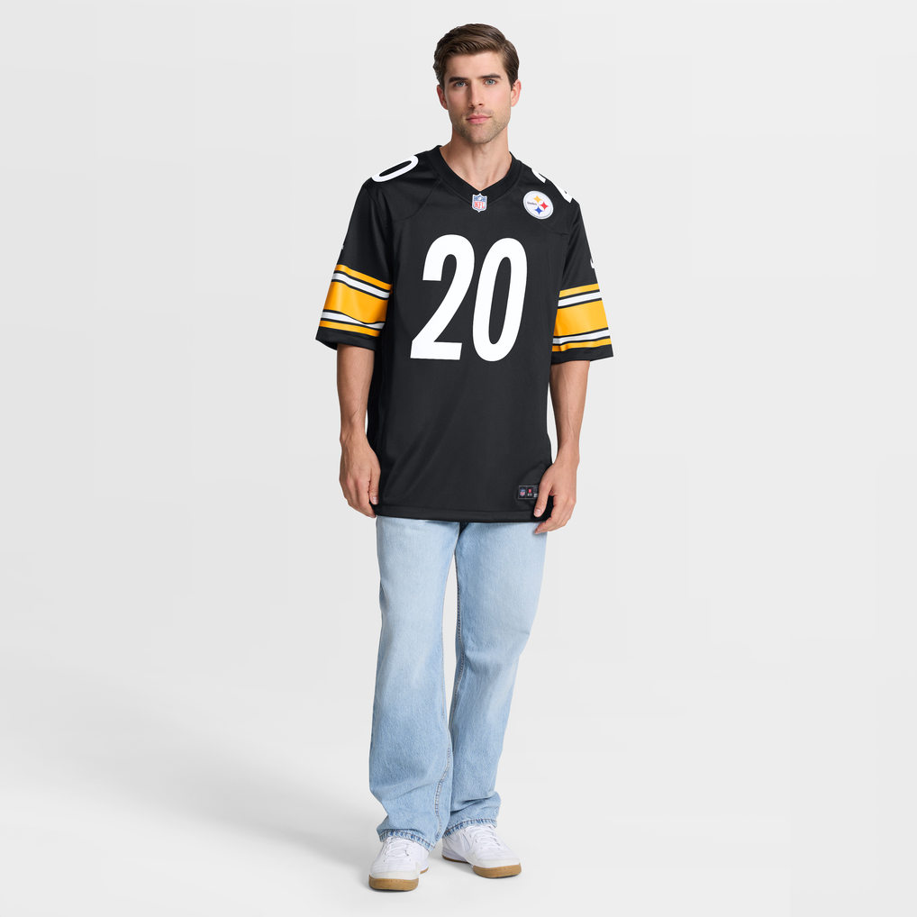 Men's Pittsburgh Steelers Rayshawn Jenkins Black Team Game Jersey