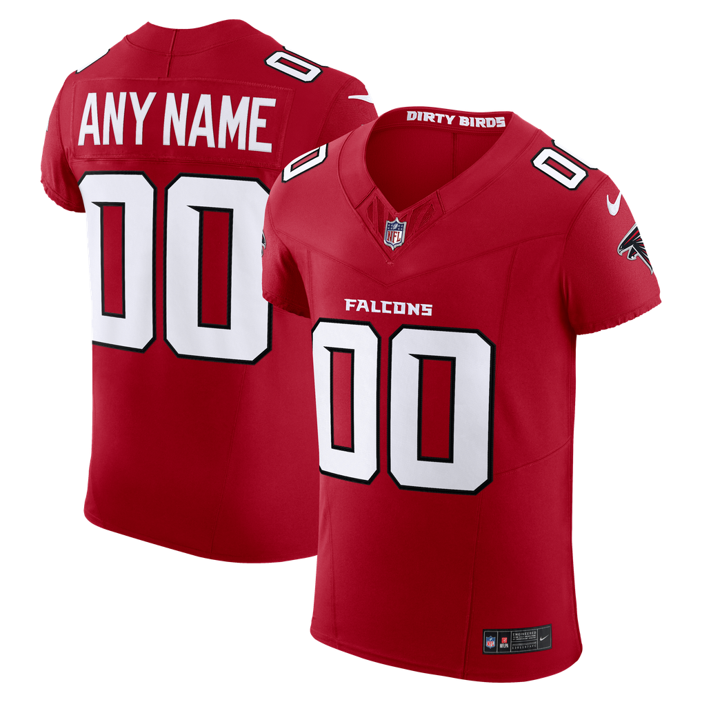 Men's Atlanta Falcons Red Vapor F.U.S.E. Elite Custom Jersey