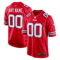 Men's Buffalo Bills Red Alternate Custom Game Jersey