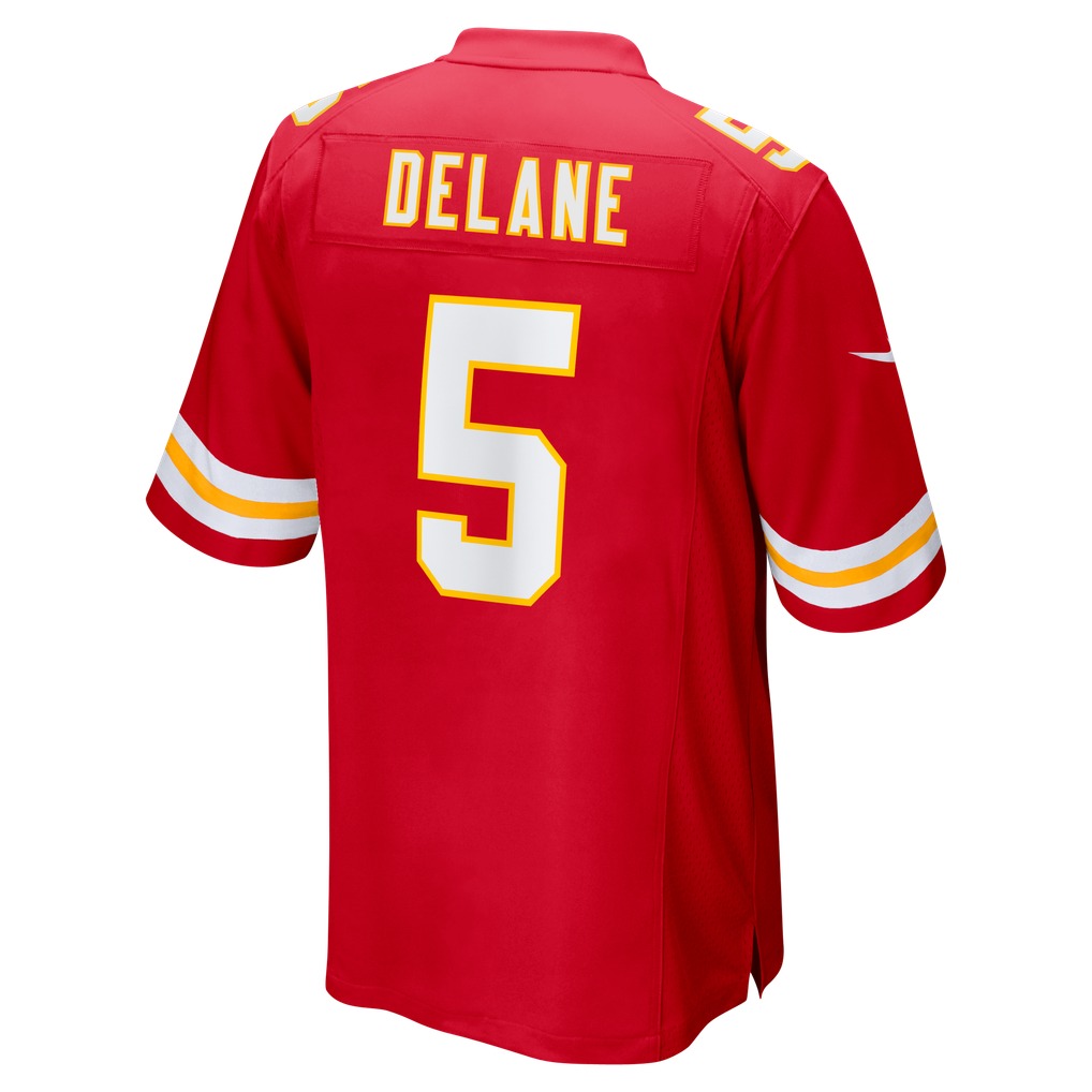 Men's Kansas City Chiefs Mansoor Delane Red Team Game Jersey