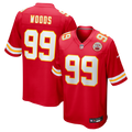 Men's Kansas City Chiefs Peter Woods Red Team Game Jersey