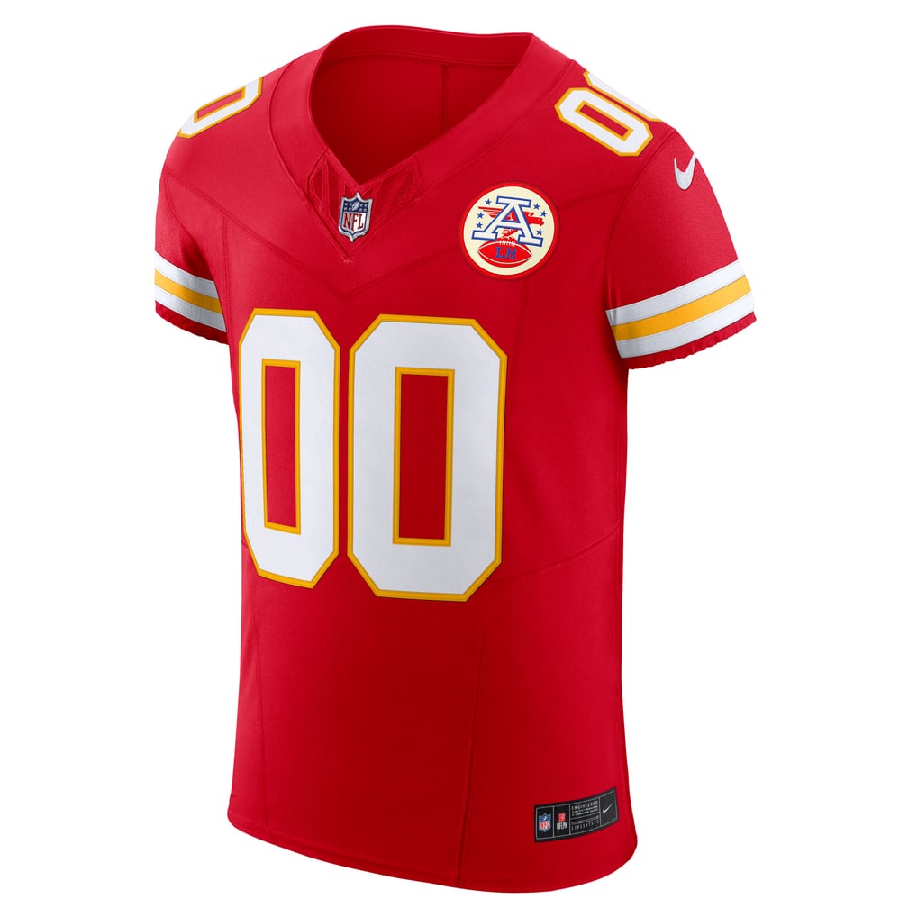 Men's Kansas City Chiefs Red Vapor F.U.S.E. Elite Custom Jersey