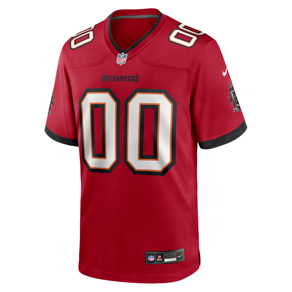 Men's Red Tampa Bay Buccaneers Team Custom Game Jersey