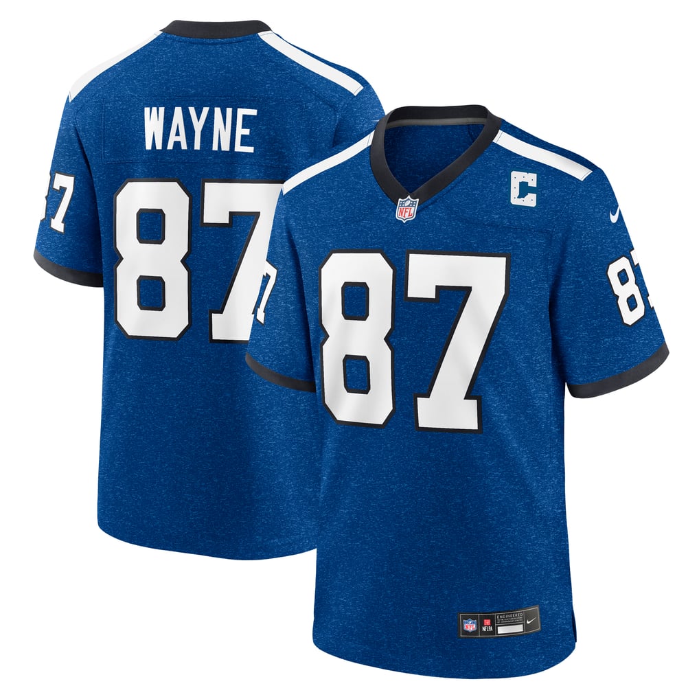 Men's Indianapolis Colts Reggie Wayne Blue Retired Player Alternate Game Jersey