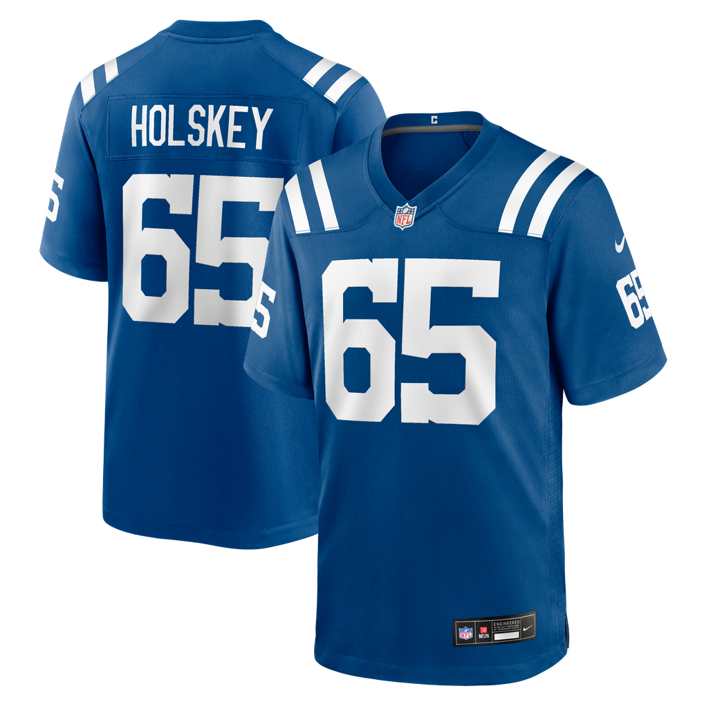 Men's Indianapolis Colts Reid Holskey Royal Team Game Jersey