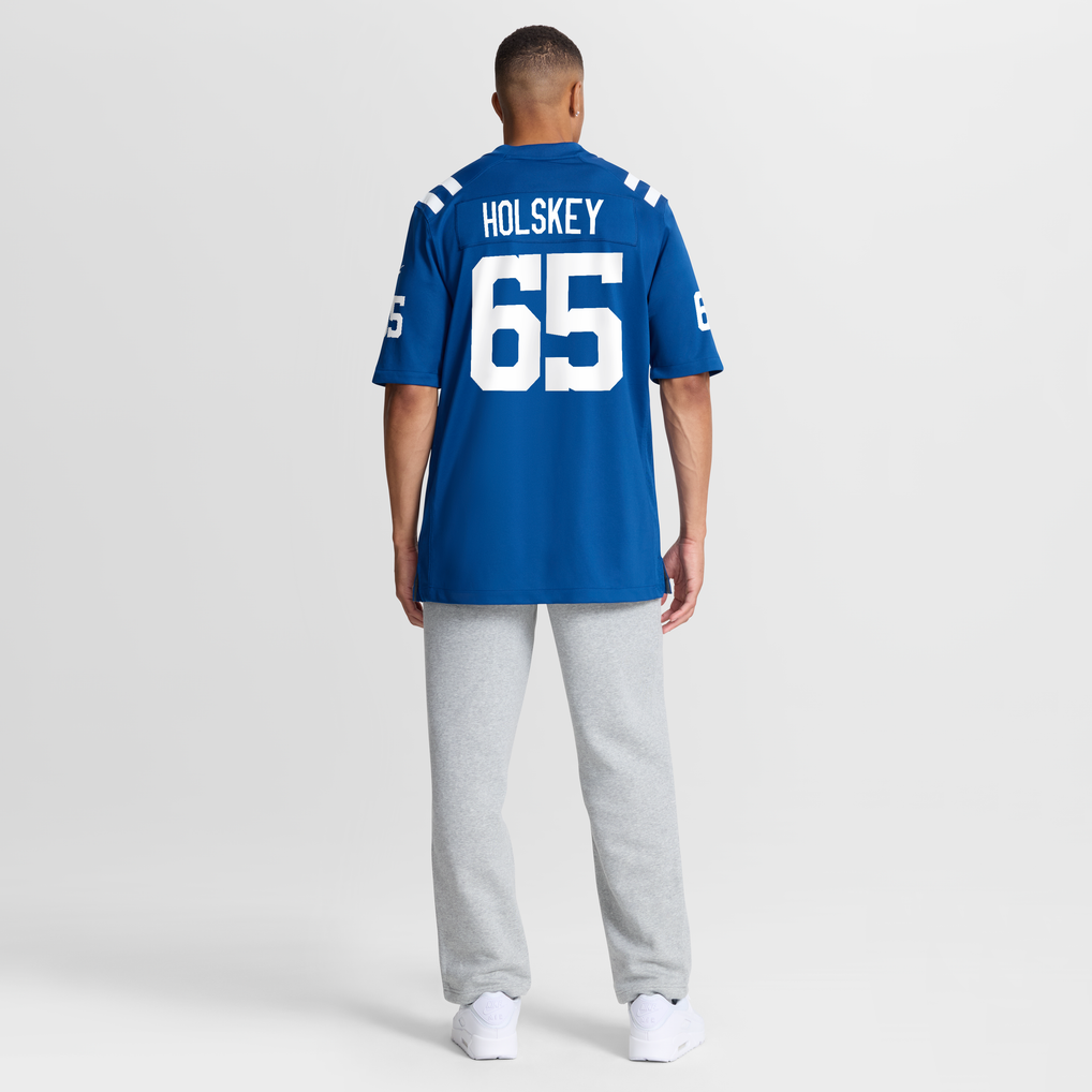 Men's Indianapolis Colts Reid Holskey Royal Team Game Jersey