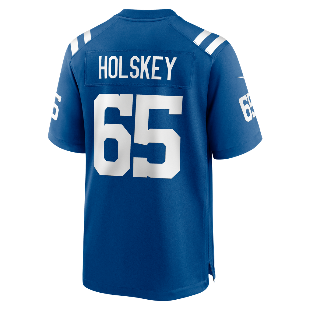 Men's Indianapolis Colts Reid Holskey Royal Team Game Jersey