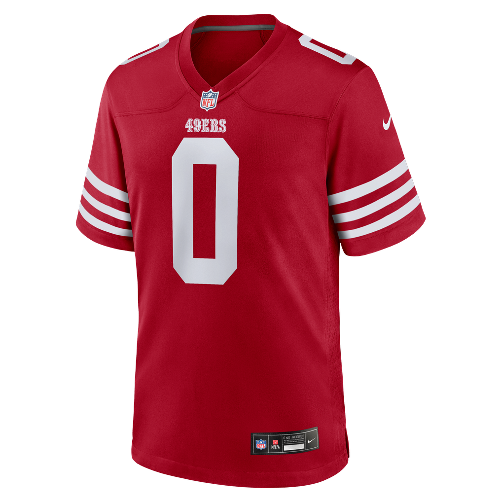 Men's San Francisco 49ers Renardo Green Scarlet Game Jersey