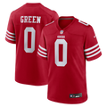 Men's San Francisco 49ers Renardo Green Scarlet Game Jersey