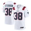 Men's New England Patriots Rhamondre Stevenson White Game Player Jersey