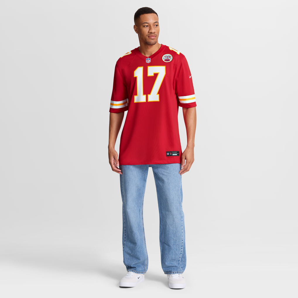 Men's Kansas City Chiefs Richie James Red Game Jersey
