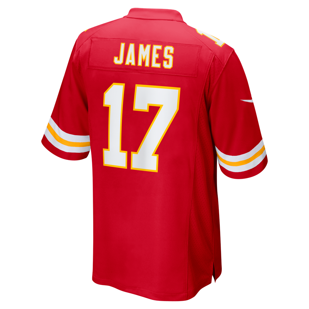 Men's Kansas City Chiefs Richie James Red Game Jersey