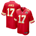 Men's Kansas City Chiefs Richie James Red Game Jersey