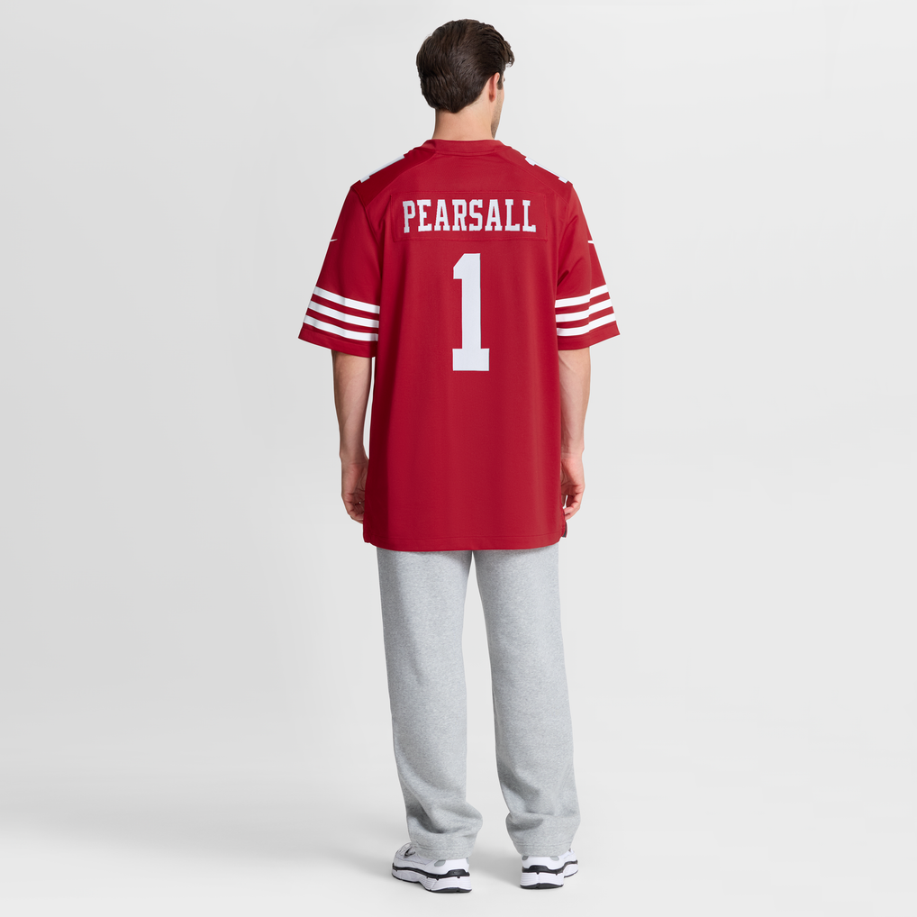 Men's San Francisco 49ers Ricky Pearsall Scarlet Team Game Jersey