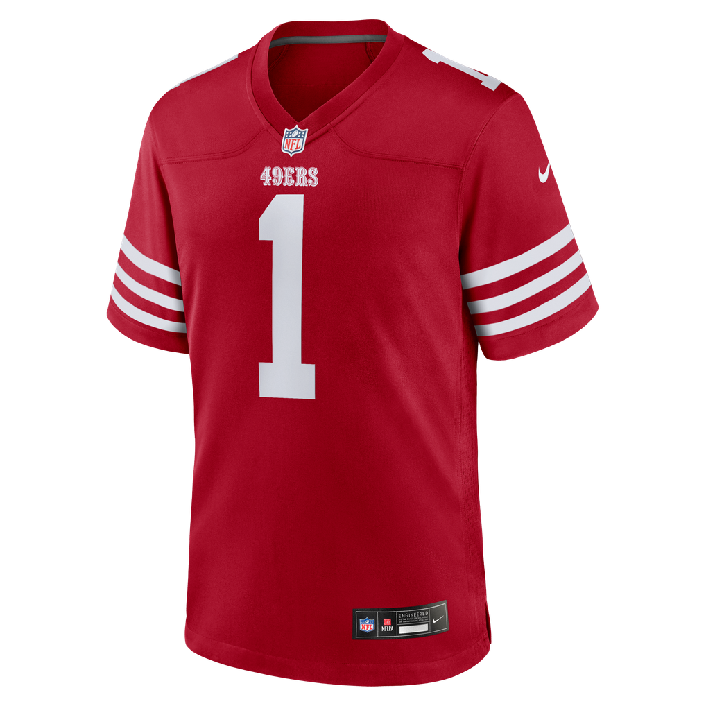 Men's San Francisco 49ers Ricky Pearsall Scarlet Team Game Jersey