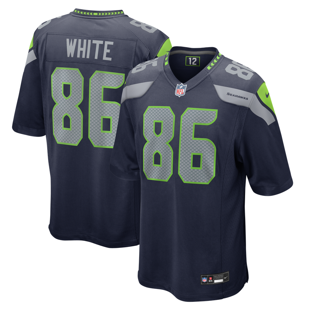 Men's Seattle Seahawks Ricky White College Navy Team Game Jersey