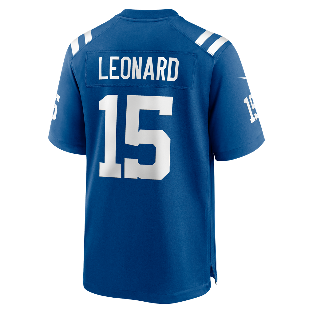 Men's Indianapolis Colts Riley Leonard Royal Team Game Jersey