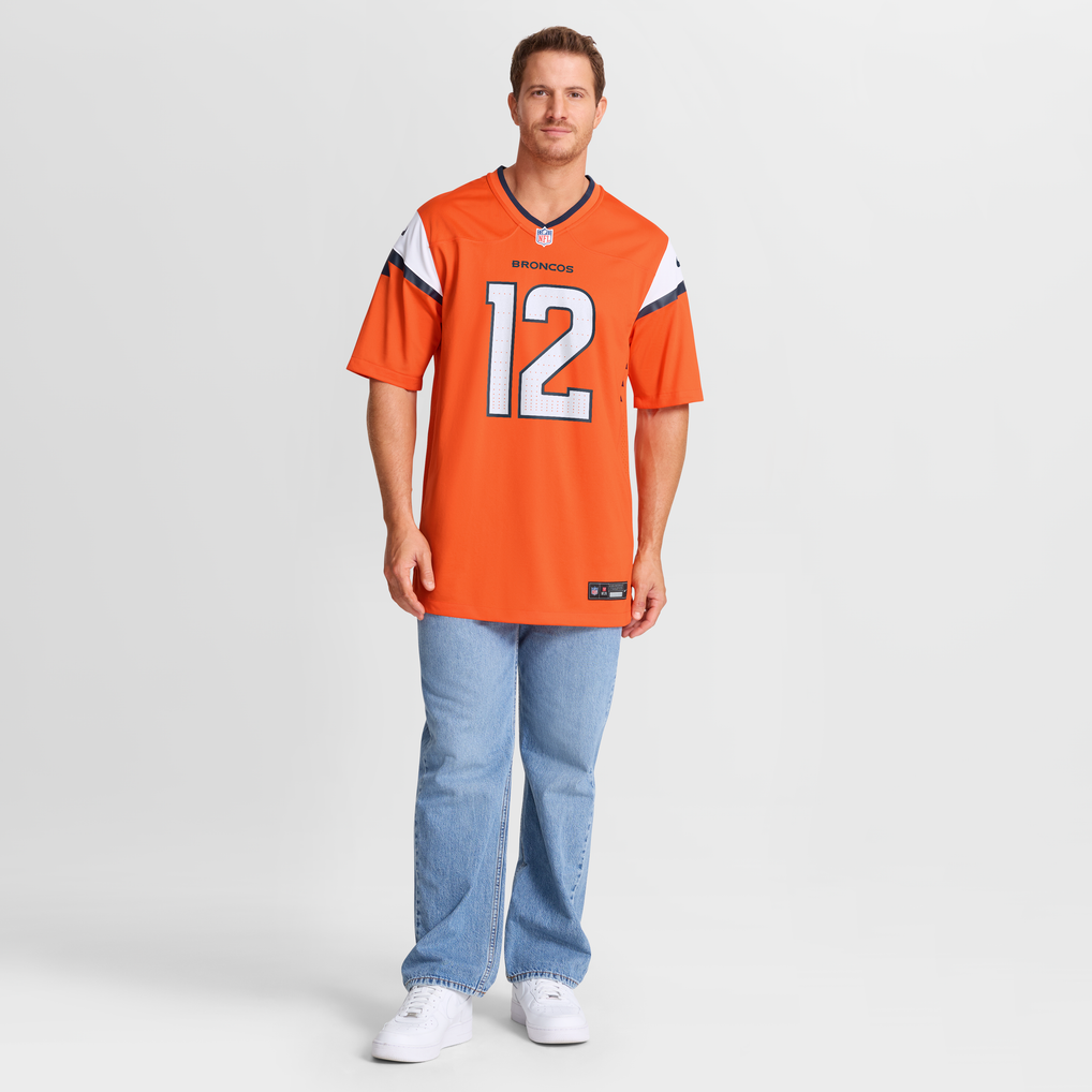 Men's Denver Broncos RJ Harvey Orange Team Game Jersey