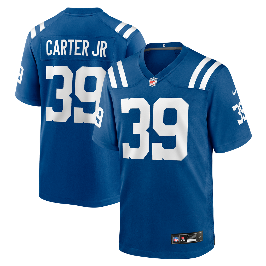 Men's Indianapolis Colts Rob Carter Jr. Royal Team Game Jersey