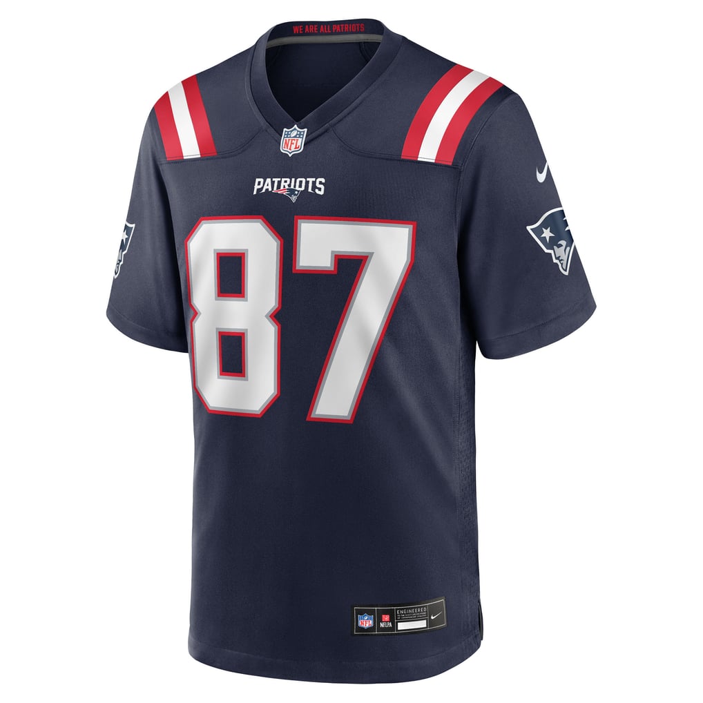 Men's New England Patriots Rob Gronkowski Navy Team Retired Player Game Jersey