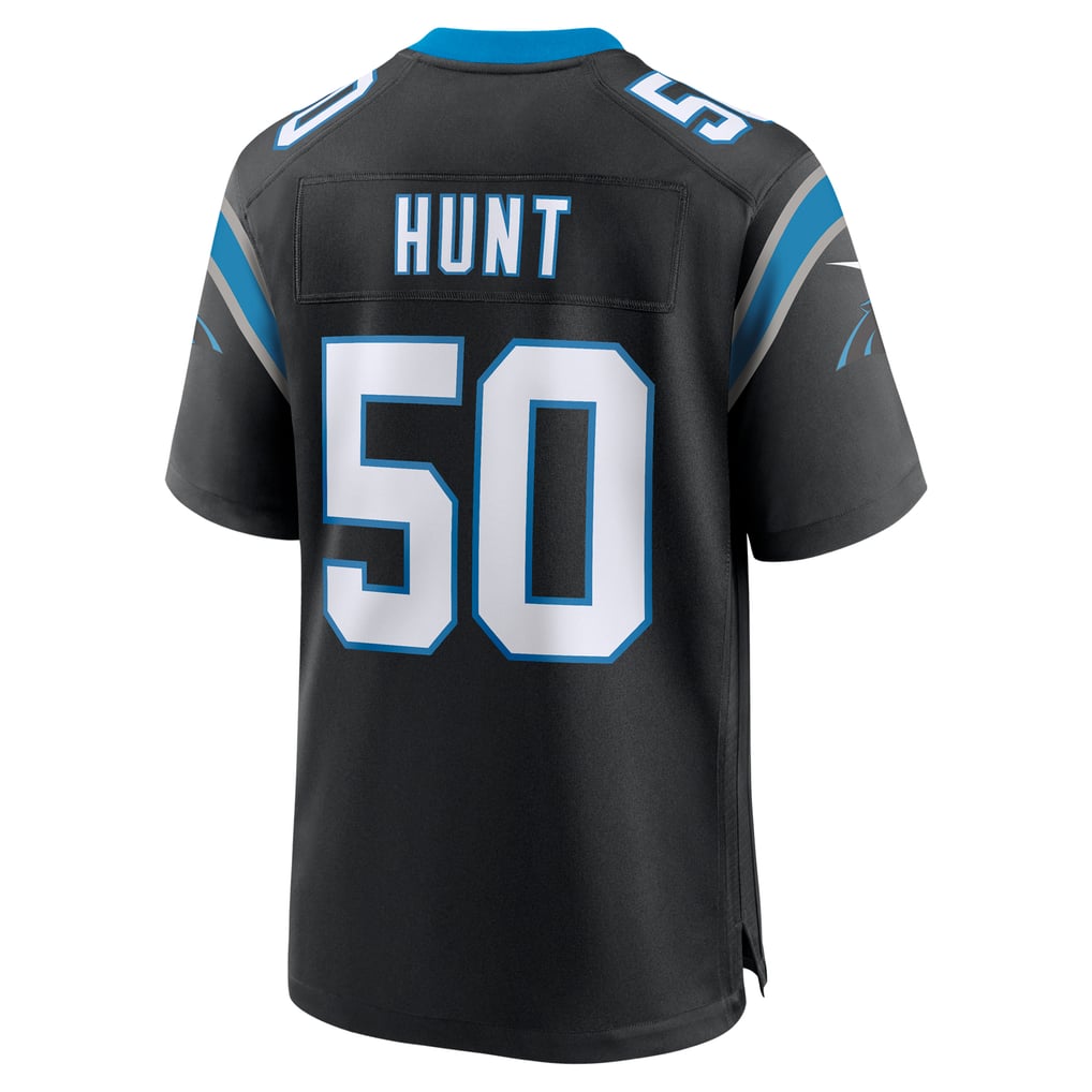 Men's Carolina Panthers Robert Hunt Black Game Jersey